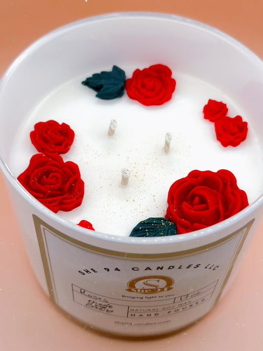 Roses Candle