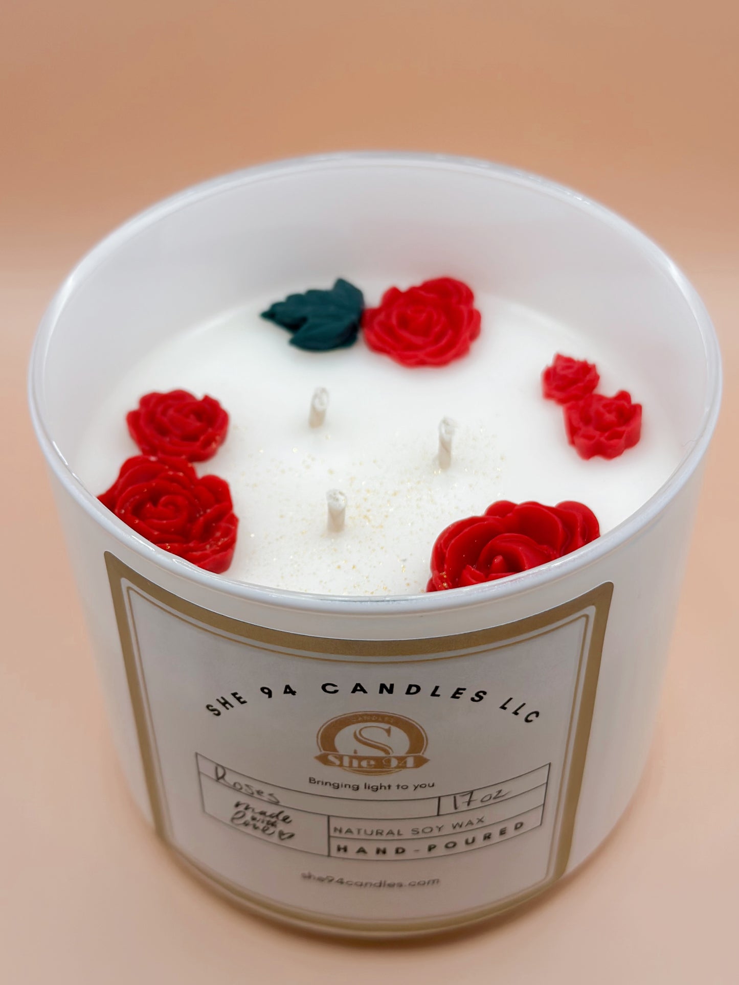 Roses Candle