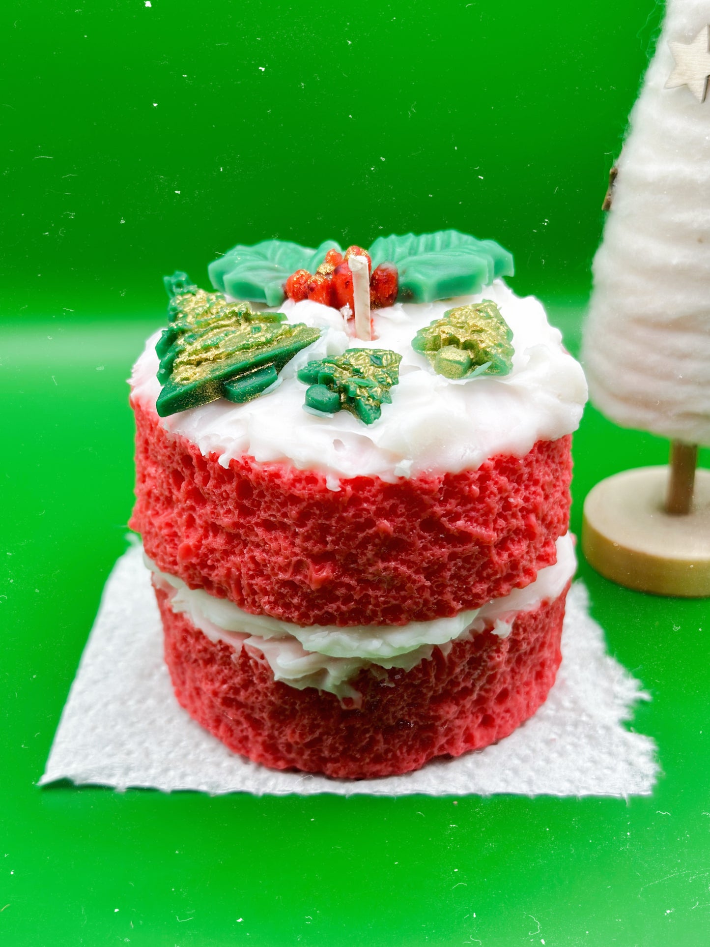 Christmas Candle Cake